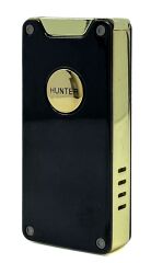 Hunter Lüks Şarj Edilebilir USB Çakmak – LED Şarj Göstergeli, Metal Gövde, Özel Kutusunda Hediyelik Çakmak (Siyah)