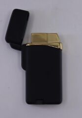 Silvio Monetti Siyah Tek Torch Pürmüz Puro Çakmağı Kapaklı