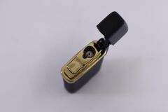 Silvio Monetti Siyah Tek Torch Pürmüz Puro Çakmağı Kapaklı