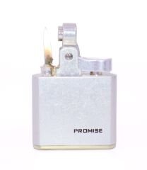 Promise Mum Alev Benzinli Çakmak - Rustic Chrome