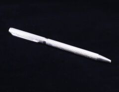 925 Ayar Gümüş Tükenmez Kalem Balıksırtı Dizayn