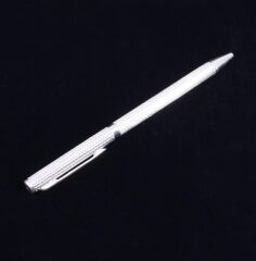 925 Ayar Gümüş Tükenmez Kalem Balıksırtı Dizayn