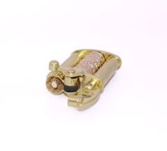 Zorro Ejder Dizayn Döner Mekanizmalı Benzinli Çakmak - Gold