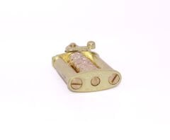 Zorro Ejder Dizayn Döner Mekanizmalı Benzinli Çakmak - Gold