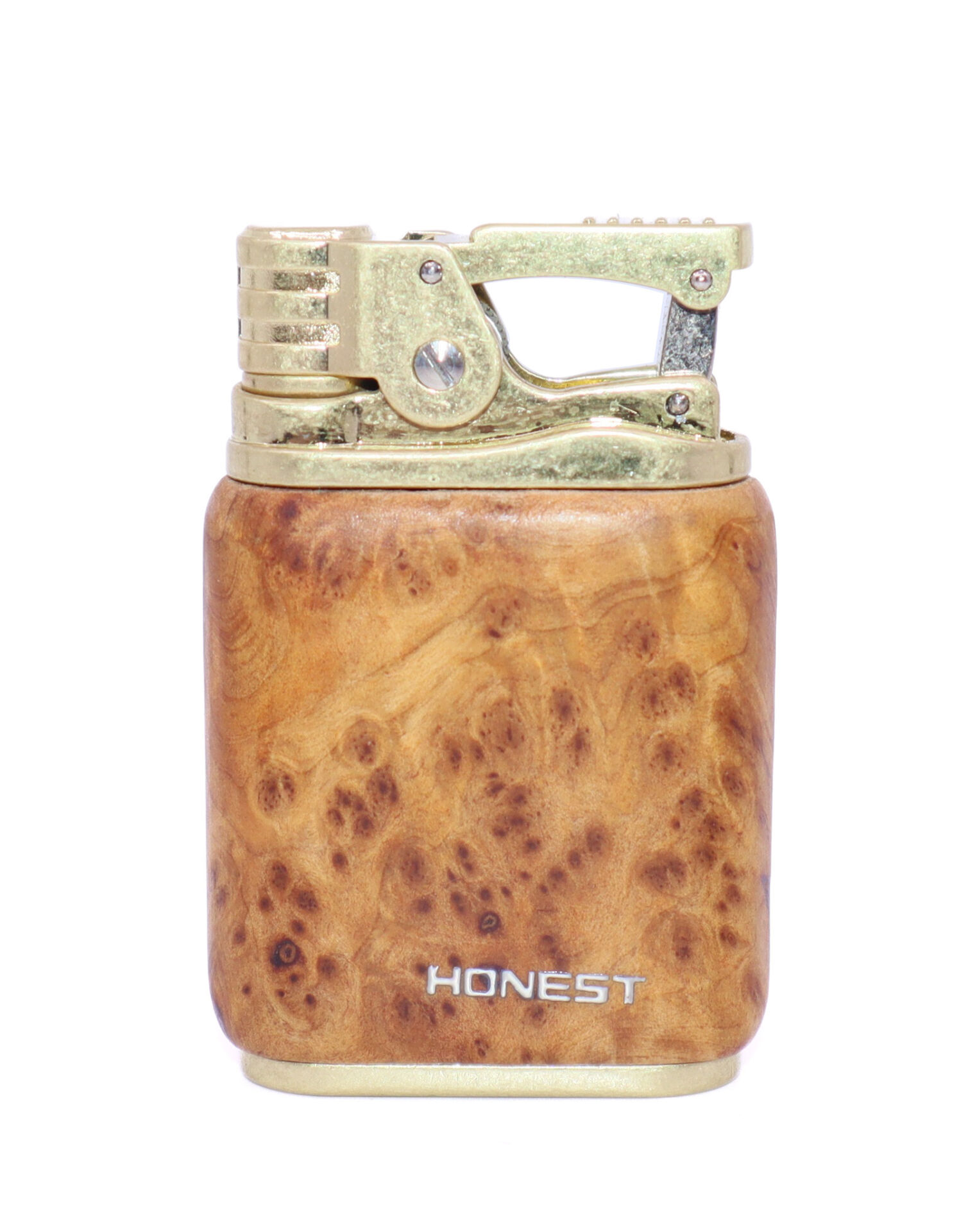 Honest Benzinli Çakmak Soft Flame - Rustic Gold