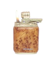 Honest Benzinli Çakmak Soft Flame - Rustic Gold