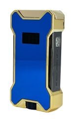 Hunter Elektronik Ateşlemeli Çakmak & Led Göstergeli USB Çakmak Mavi-Gold