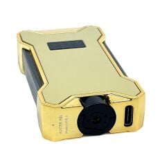 Hunter Elektronik Ateşlemeli Çakmak & Led Göstergeli USB Çakmak Gold