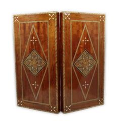 Masif Ahşap Sedefli Tavla