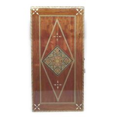 Masif Ahşap Sedefli Tavla