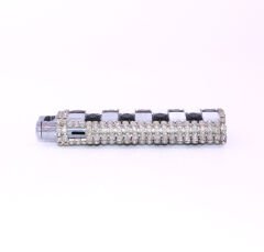 Zenit Svaroski Taşlı İşlemeli Jet Alev Çakmak - Siyah