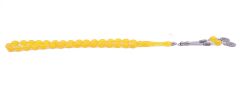 Arpa Kesim Toz Kehribar Tesbih 8 x 12 mm