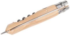 Opinel OP-002578 N 10 Corkscrew Knife Folding 3.92'' Satin Clip Tirbüşon - Çakı