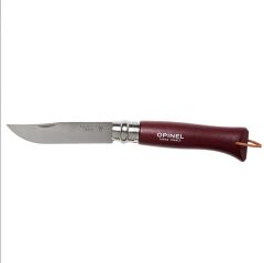 Opinel Inox Trekking No 8 Gürgen Saplı Paslanmaz Çelik Çakı - Bordo