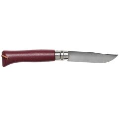 Opinel Inox Trekking No 8 Gürgen Saplı Paslanmaz Çelik Çakı - Bordo