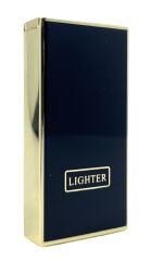 Lighter Klasik Metal Gazlı Çakmak – Altın & Siyah Tasarım Taşlı Çakmak, Yedek Taşı ve Özel Hediyelik Kutulu