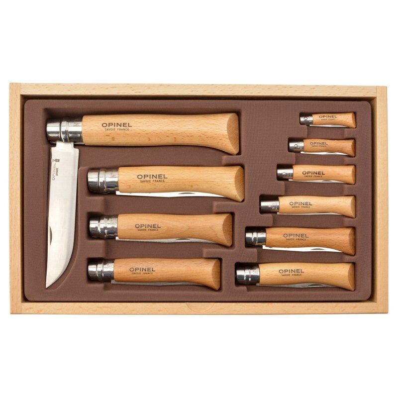 Opinel 10'Lu Inox Paslanmaz Çelik Bıçak Seti