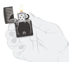 Zippo Ebony Flame Dizayn Çakmak