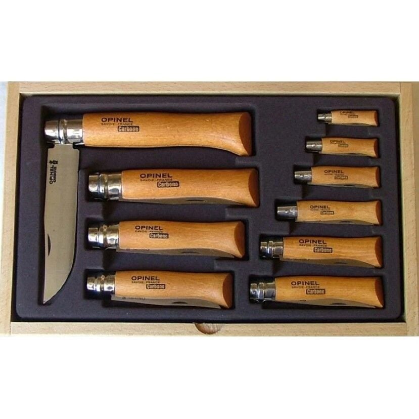 Opinel 10'Lu Karbon Çelik Bıçak Seti