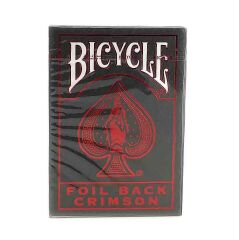 Foil Back Crimson Oyun Kartı Destesi