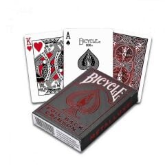 Foil Back Crimson Oyun Kartı Destesi