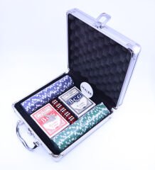 Metal Çantalı 100 Chipli Poker Oyun Seti
