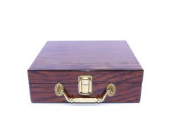 Ahşap Çantalı 100 Chipli Poker Oyun Seti