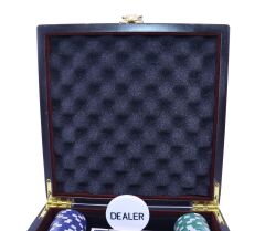 Ahşap Çantalı 100 Chipli Poker Oyun Seti