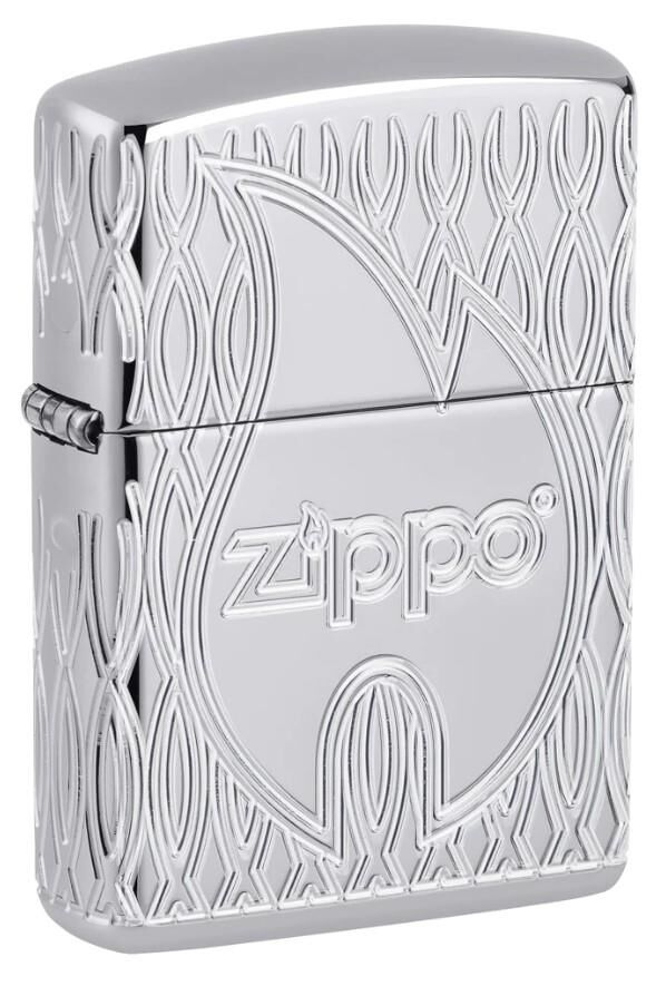 Zippo Armor Flame Polished Chrome Dizayn Çakmak