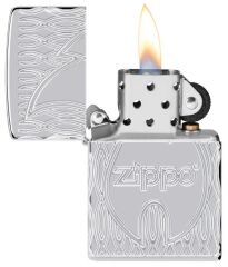 Zippo Armor Flame Polished Chrome Dizayn Çakmak