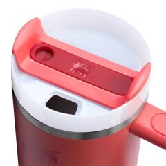 Stanley Quencher H2.O FlowState Tumbler Pipetli Termos 1.18L - Hot Coral