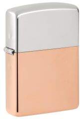 Zippo Bimetal Limited Edition Dizayn - Saf Gümüş Kapak/Saf Bakır Gövde
