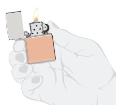 Zippo Bimetal Limited Edition Dizayn - Saf Gümüş Kapak/Saf Bakır Gövde