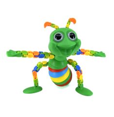 Esnek Eklemli Akrobat Karınca Oyuncak - Hareketli ve Renkli Eğitici Çocuk Oyuncak, Stres Giderici Fidget Toy (Yeşil)