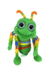 Esnek Eklemli Akrobat Karınca Oyuncak - Hareketli ve Renkli Eğitici Çocuk Oyuncak, Stres Giderici Fidget Toy (Yeşil)