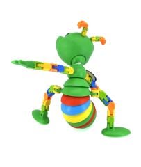 Esnek Eklemli Akrobat Karınca Oyuncak - Hareketli ve Renkli Eğitici Çocuk Oyuncak, Stres Giderici Fidget Toy (Yeşil)