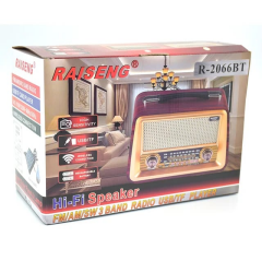 RAISENG R-2066BT Retro Klasik Tasarım Bluetooth Hoparlör