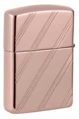 Zippo Armor Script Logo Collectible Dizayn Çakmak Rose Gold