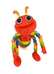 Esnek Eklemli Akrobat Karınca Oyuncak - Hareketli ve Renkli Eğitici Çocuk Oyuncak, Stres Giderici Fidget Toy (Kırmızı)