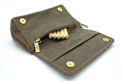 Rattray's Peat Combo Pouch 2 Kahve Deri Pipo Çantası