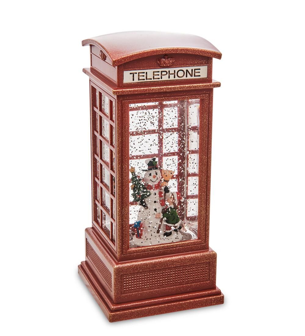 Kardan Adam Ve Küçük Çocuk Işıklı ve Müzikli Kar Küresi