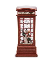 Kardan Adam Ve Küçük Çocuk Işıklı ve Müzikli Kar Küresi