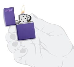 Zippo Matte Purple Classic Logo Çakmak