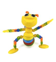 Esnek Eklemli Akrobat Karınca Oyuncak - Hareketli ve Renkli Eğitici Çocuk Oyuncak, Stres Giderici Fidget Toy (Sarı)