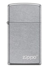 Zippo Slim Street Chrome Logo Dizayn Çakmak