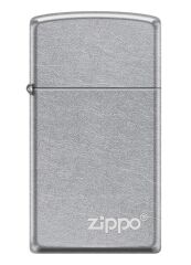 Zippo Slim Street Chrome Logo Dizayn Çakmak