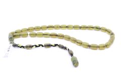 Kapsül Kesim Sıkma Kehribar Tesbih 8 x 12 mm