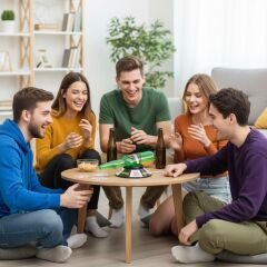 Spin The Bottle Şişe Çevirme Oyunu - Eğlenceli Parti ve Arkadaş Grubu Oyunu
