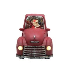 Hediye Dağıtan Noel Baba ve Elfleri Işıklı ve Müzikli Kar Küresi