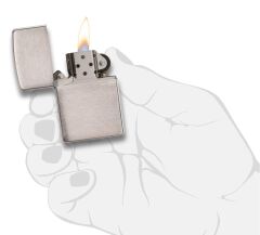 Zippo Reg Brush Fın Chrome Çakmak
